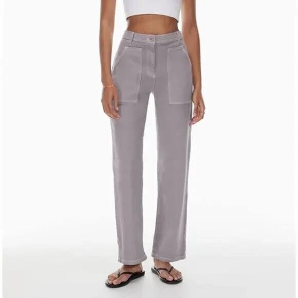 Aritzia Wilfred Free Modern Utility Wide Leg Pants Cargo Size 2 City - Picture 1 of 12